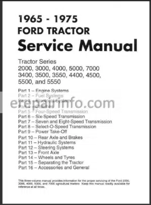 Photo 15 - Ford New Holland 2000, 3000, 4000, 5000, 7000 Series Service Manual Tractors