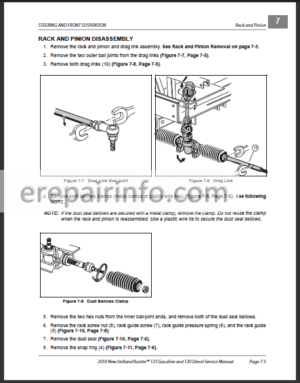 Photo 11 - New Holland Rustler 120 125 Repair Manual