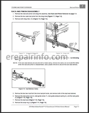 Photo 9 - New Holland Rustler 120 125 Repair Manual