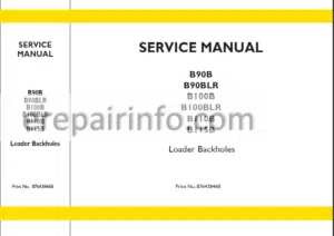 Photo 15 - New Holland B90B B90BLR B100B B100BLR B110B B115B Service Manual Backhoe Loader