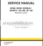 Photo 2 - New Holland B90B B95B B95BLR B95BTC B110B B115B Service Manual Backhoe Loader