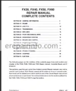 Photo 2 - New Holland FX30 FX40 FX50 FX60 Repair Manual