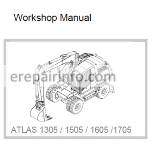 Photo 13 - Terex Atlas 1305 1505 1605 1705 Workshop Manual Excavator