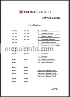 Photo 13 - Terex Shaef SKL SKS HML HR Service Manual