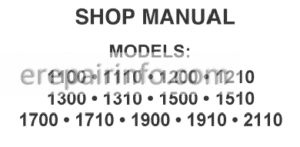 Photo 15 - Ford 1100, 1110, 1200, 1210, 1300, 1310, 1500, 1510, 1700, 1710, 1900, 1910, 2110 Shop Manual Tractors