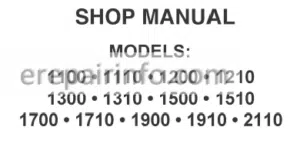 Photo 3 - Ford 1100, 1110, 1200, 1210, 1300, 1310, 1500, 1510, 1700, 1710, 1900, 1910, 2110 Shop Manual Tractors