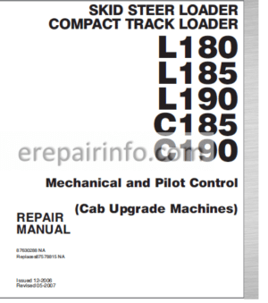 Photo 11 - New Holland L180 L185 L190 C185 C190 Repair Manual