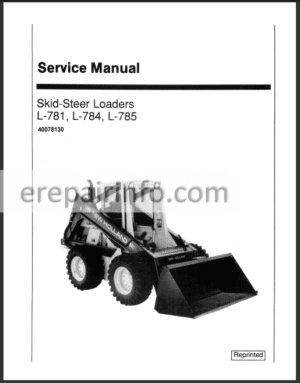 Photo 13 - New Holland L781 L784 L785 Service Manual