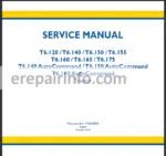 Photo 2 - New Holland T6.120 T6.140 T6.150 T6.155 T6.160 T6.165 T6.175 Service Manual Tractor