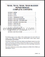 Photo 2 - New Holland TB100 TB110 TB120 Repair Manual Tractor