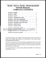 Photo 2 - New Holland TB100 TB110 TB120 Repair Manual Tractor