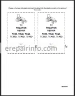 Photo 2 - New Holland TC35 TC35 TC40 TC40D TC45 TC45D Service Manual Tractor