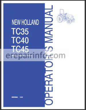 Photo 9 - New Holland TC35 TC40 TC45 Operators Manual