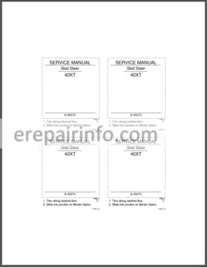 Photo 13 - Case 40XT Repair Manual Skid Steer Loader