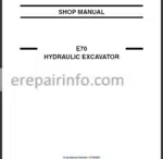 Photo 2 - New Holland E70 Shop Manual Hydraulic Excavator