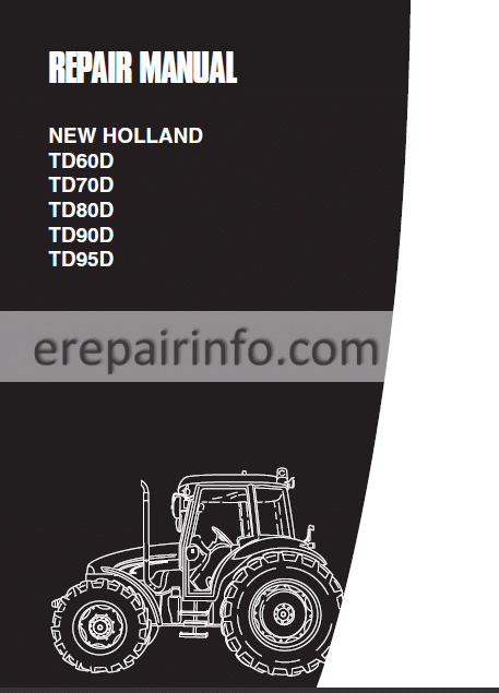 Photo 1 - New Holland TD60D TD70D TD80D TD90D TD95D Service Manual