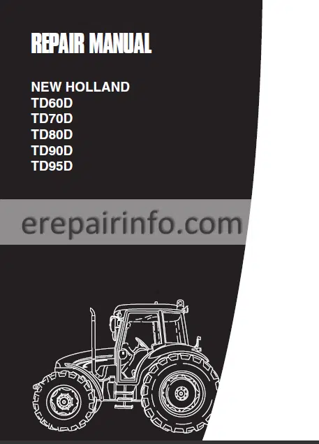 Photo 1 - New Holland TD60D TD70D TD80D TD90D TD95D Service Manual