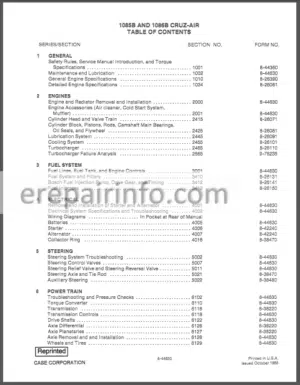 Photo 12 - Case 1085B 1086B Service Manual