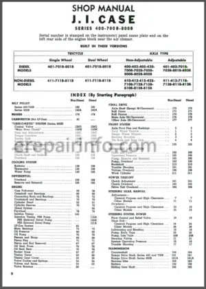 Photo 12 - Case 400 700B 800B Shop Manual