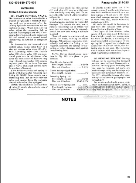Photo 1 - Case 430 440 470 530 540 570 630 640 Shop Manual
