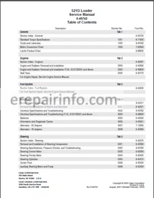 Photo 14 - Case 521D Service Manual