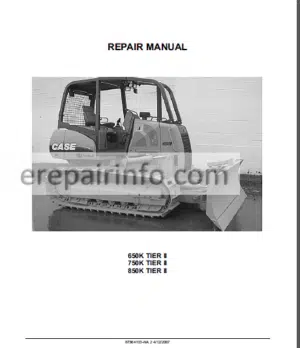 Photo 15 - Case 650K 750K 850K TIER III Repair Manual