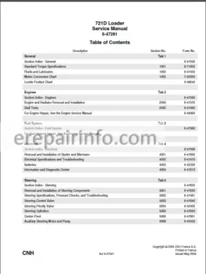 Photo 16 - Case 721D Service Manual Loader