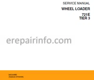 Photo 1 - Case 721 Tier 3 Service Manual Wheel Loader