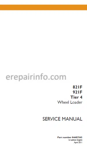 Photo 6 - Case 821F 921F Tier 4 Service Manual Wheel Loader