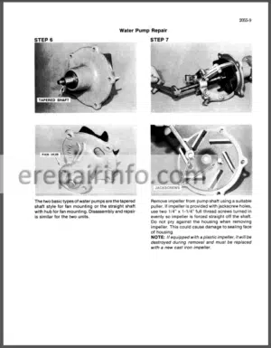 Photo 3 - Case 880C Service Manual Excavator