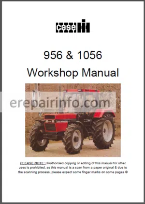 Photo 4 - Case 956 1056 Workshop Manual