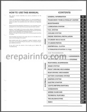 Photo 9 - Honda Rubicon TRX500FA Service Manual ATV