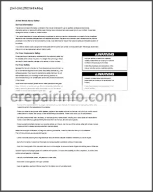 Photo 11 - Honda Rubicon TRX500FA (FGA) Service Manual ATV