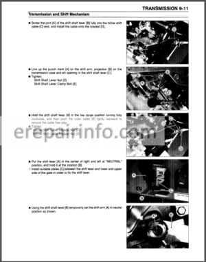 Photo 14 - Kawasaki MULE 3000 3010 3020 Service Manual ATV