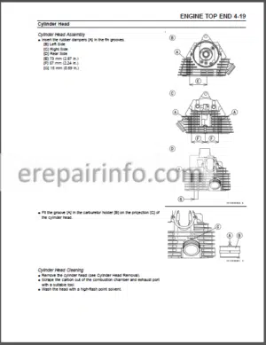 Photo 5 - Kawasaki PRAIRIE 360 KVF360 Service Manual ATV