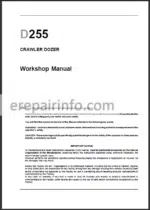 Photo 2 - New Holland D255 Workshop Manual Crawler Dozer