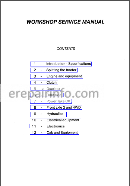 Photo 1 - Massey Ferguson 8100 Series Workshop Service Manual Tractor