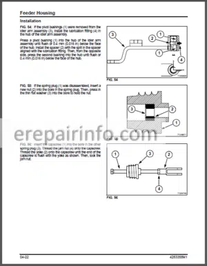 Photo 2 - Massey Ferguson 9695 9795 Workshop Service Manual Rotary Combine