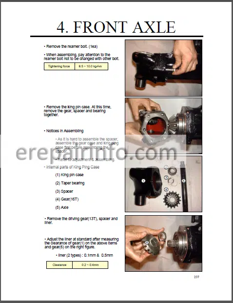 Photo 1 - McCormick CT28 CT36 Service Manual Tractors