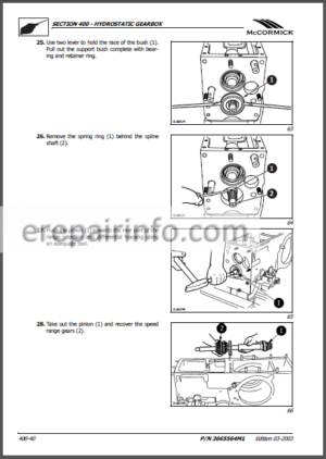 Photo 13 - McCormick GX-40H, 45H, 50H Service / Training Manual