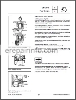 Photo 8 - Same Deutz Fahr 393 453 503 603 Workshop Manual Tractor