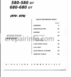 Photo 10 - Fiat 580-580 DT 680-680 DT Workshop Manual