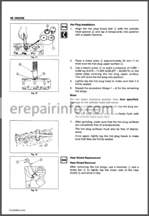 Photo 13 - Hitachi EX40U EX50U Workshop Manual