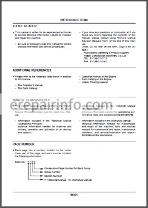 Photo 8 - Hitachi EX550-5 EX550LC-5 EX600H-5 EX600LCH-5 Workshop Manual