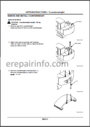 Photo 10 - Hitachi EX60-5 75UR-3 75URLC Workshop Manual Excavator