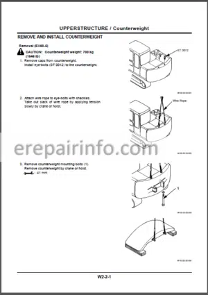 Photo 10 - Hitachi EX60-5 75UR-3 75URLC Workshop Manual Excavator