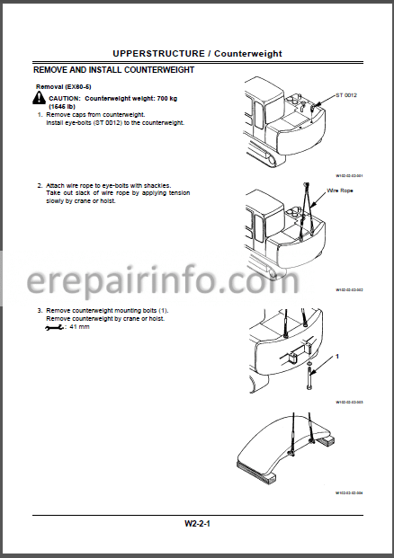 Photo 1 - Hitachi EX60-5 75UR-3 75URLC Workshop Manual Excavator
