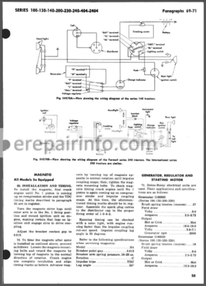 Photo 10 - McCormick International Harvester 100 130 140 200 230 240 404 2404 Series Shop Manual