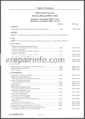 Photo 6 - McCormick MTX110 - MTX165 Repair Manual