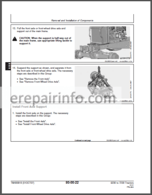 Photo 14 - JD 6230 6330 6430 7130 7230 Technical Repair Manual TM400819